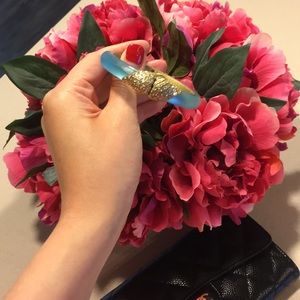 Alexis Bittar Crystal Encrusted Hinge Bracelet